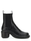 Jil Sander Leather Boot In Black