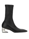Jil Sander Leather Boot In Black