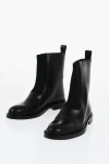 Jil Sander Leather Bootie With Stretchy Insert
