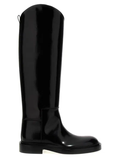 JIL SANDER JIL SANDER LEATHER BOOTS
