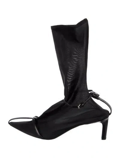 Pre-owned Jil Sander Leather Boots In Black