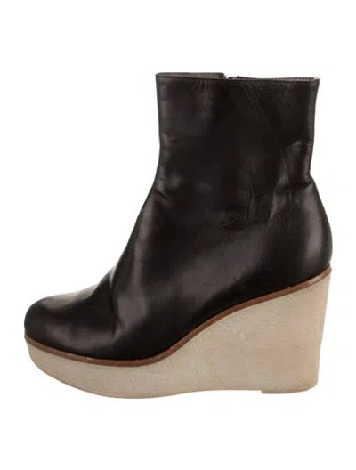 Pre-owned Jil Sander Leather Boots In Black