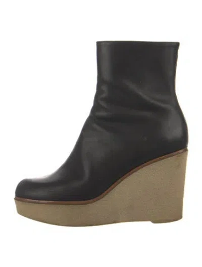 Pre-owned Jil Sander Leather Boots In Black