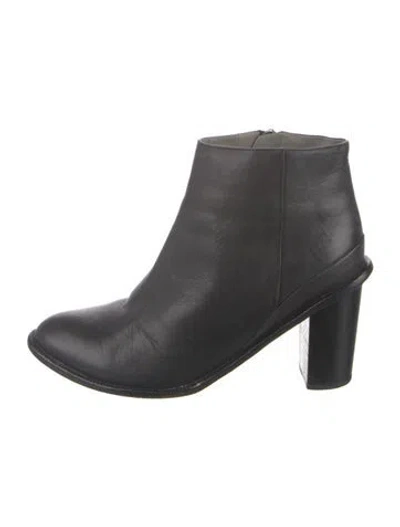 Pre-owned Jil Sander Leather Boots In Black