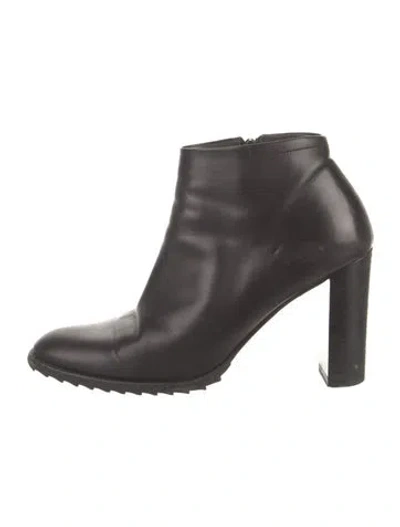 Pre-owned Jil Sander Leather Boots In Black