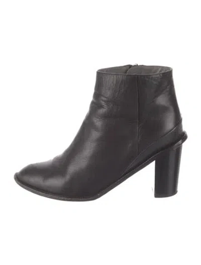 Pre-owned Jil Sander Leather Boots In Black