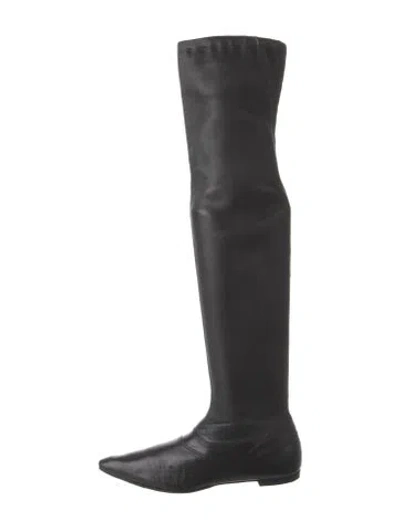 Pre-owned Jil Sander Leather Boots In Black
