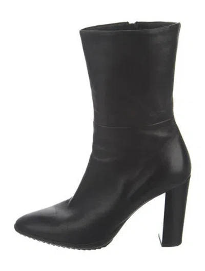 Pre-owned Jil Sander Leather Boots In Black