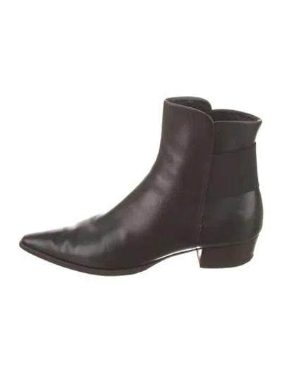 Pre-owned Jil Sander Leather Boots In Black