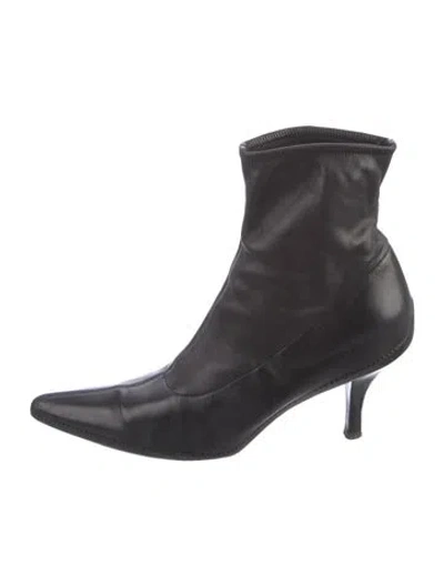 Pre-owned Jil Sander Leather Boots In Black