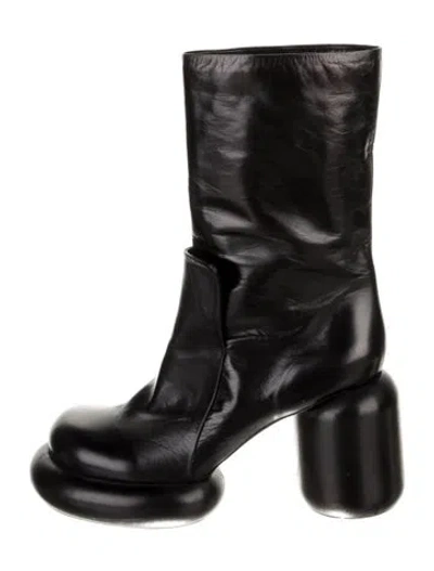 Pre-owned Jil Sander Leather Boots In Black