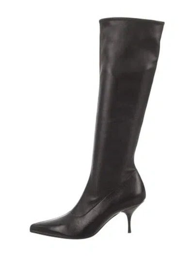Pre-owned Jil Sander Leather Boots In Black