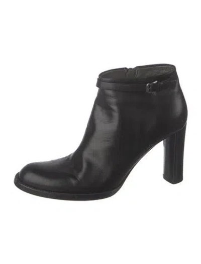 Pre-owned Jil Sander Leather Boots In Black
