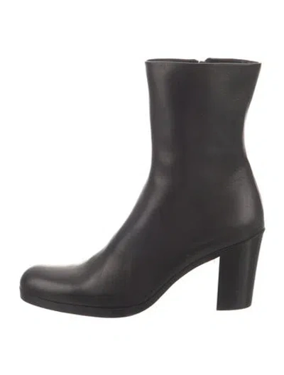 Pre-owned Jil Sander Leather Boots In Black