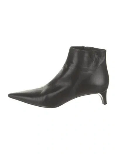 Pre-owned Jil Sander Leather Boots In Black