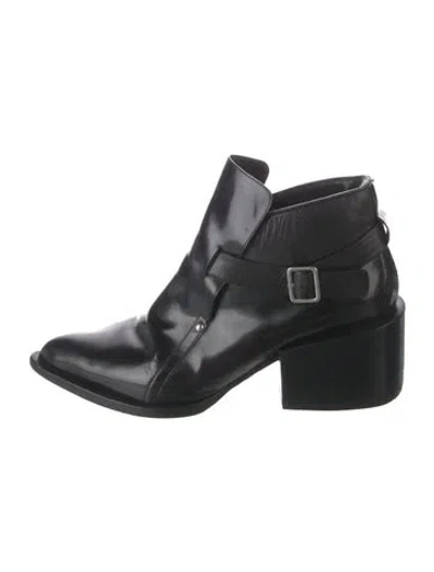 Pre-owned Jil Sander Leather Boots In Black