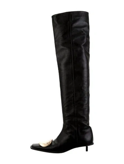 Pre-owned Jil Sander Leather Boots In Black