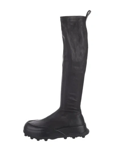 Pre-owned Jil Sander Leather Boots In Black