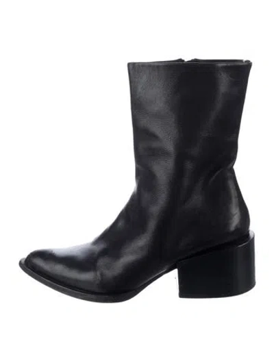 Pre-owned Jil Sander Leather Boots In Black