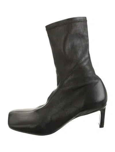 Pre-owned Jil Sander Leather Boots In Black