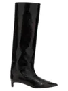 Jil Sander Leather Knee High Boots In Black