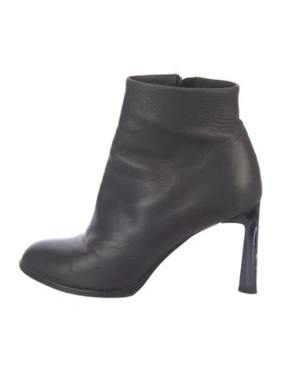 Pre-owned Jil Sander Leather Boots In Blue