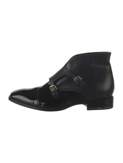 Pre-owned Jil Sander Leather Boots In Blue