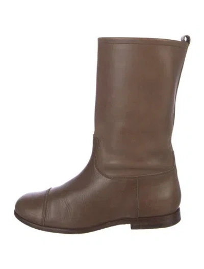 Pre-owned Jil Sander Leather Boots In Brown