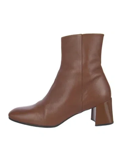 Pre-owned Jil Sander Leather Boots In Brown