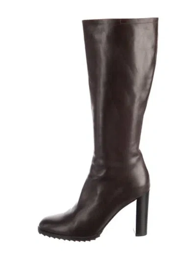 Pre-owned Jil Sander Leather Boots In Brown