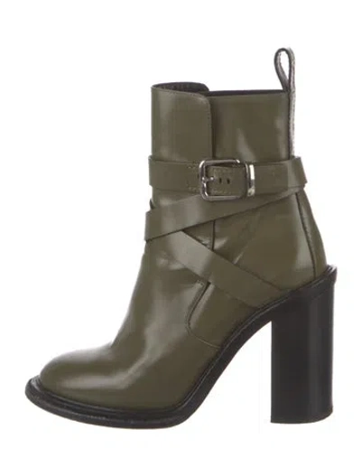 Pre-owned Jil Sander Leather Boots In Green