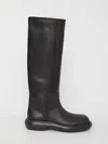 Jil Sander Round Toe Knee-high Boots In Multi