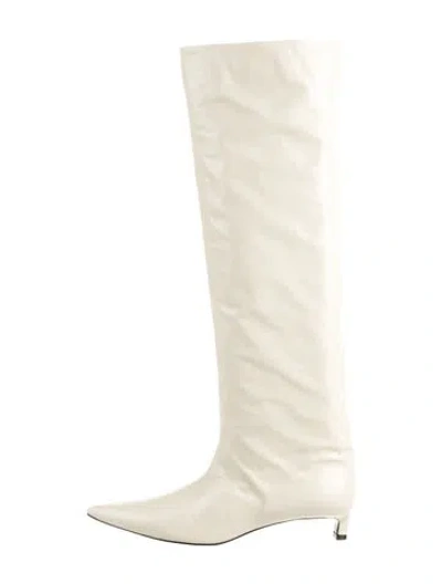 Pre-owned Jil Sander Leather Boots In Neutral