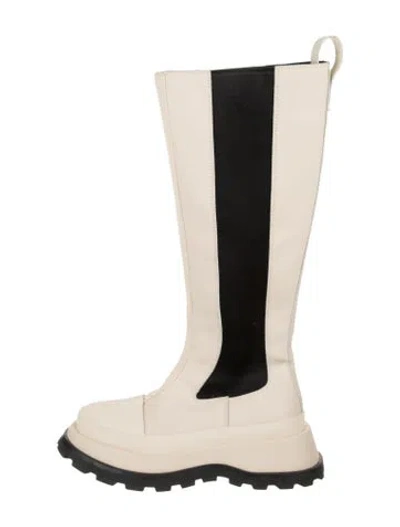 Pre-owned Jil Sander Leather Boots In Neutrals
