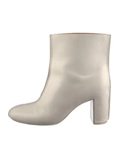 Pre-owned Jil Sander Leather Boots In White