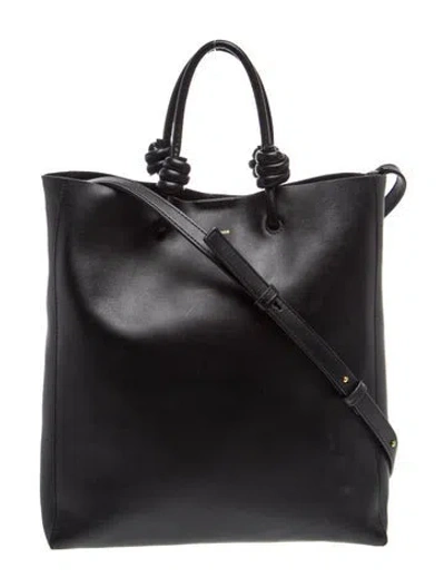 Pre-owned Jil Sander Leather Bucket Bag In Black