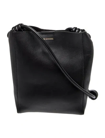 Pre-owned Jil Sander Leather Bucket Bag In Black
