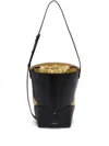 Jil Sander Black Curve Bucket Medium Bag In Black