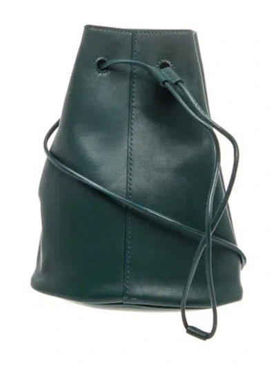 Pre-owned Jil Sander Leather Bucket Bag In Blue