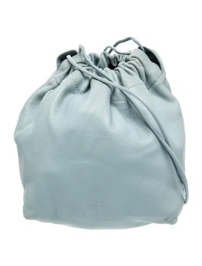 Pre-owned Jil Sander Leather Bucket Bag In Blue