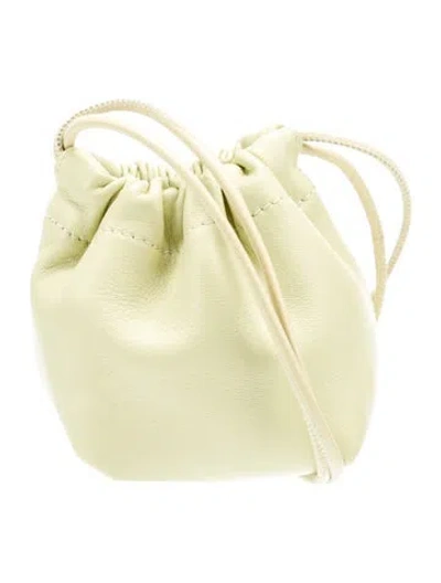 Pre-owned Jil Sander Leather Bucket Bag In Green
