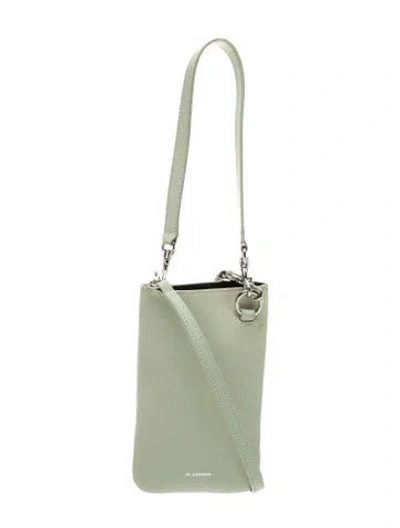 Pre-owned Jil Sander Leather Bucket Bag In Green