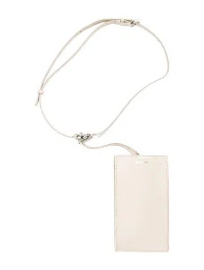 Pre-owned Jil Sander Leather Bucket Bag In Neutral