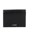 Jil Sander Leather Card Case In Black