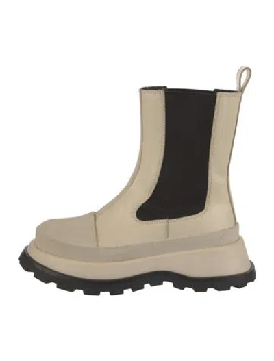 Pre-owned Jil Sander Leather Chelsea Boots
