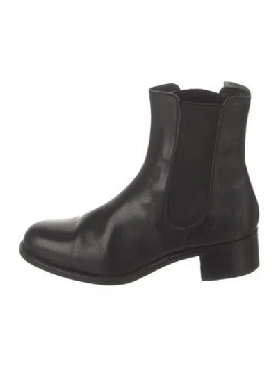 Pre-owned Jil Sander Leather Chelsea Boots In Gray
