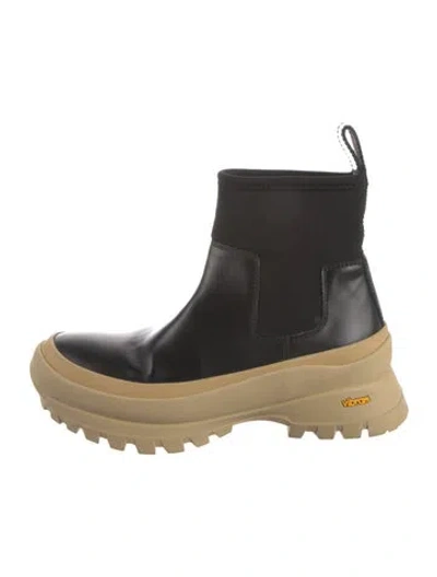 Pre-owned Jil Sander Leather Chelsea Boots In Multi