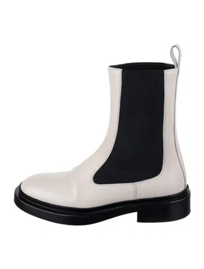 Pre-owned Jil Sander Leather Chelsea Boots In Neutrals