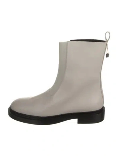 Pre-owned Jil Sander Leather Chelsea Boots W/ Tags In Neutrals