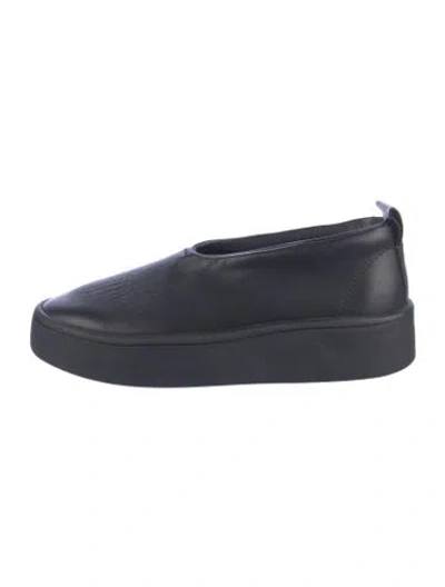 Pre-owned Jil Sander Leather Chunky Sneakers In Blue